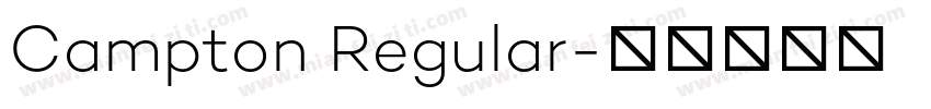 Campton Regular字体转换